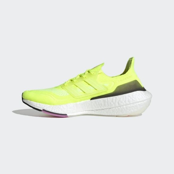 Adidas Men's Yellow ULTRABOOST 21 Running SHOES Size 7 us FY0373 - Picture 6 of 7